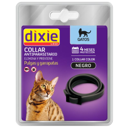 DIXIE GS COLLAR NEGRO GATO...