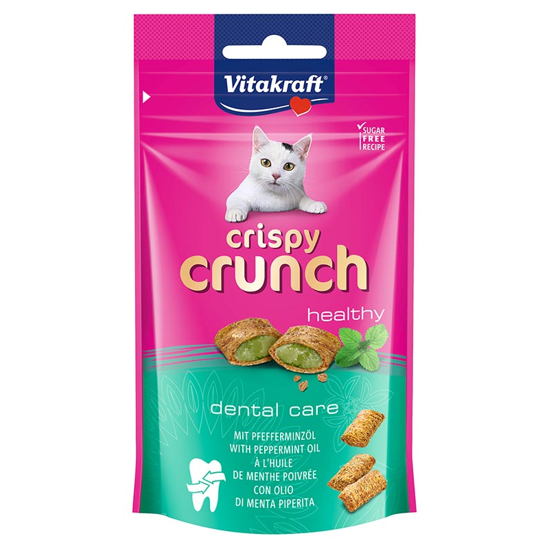 CRISPY CRUNCH CAT VITAKRAFT DENTAL 60GR x 8 UNID