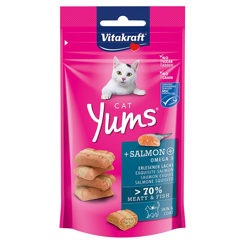 CAT YUMS VITAKRAFT SALMON 40GR x 9 UNID