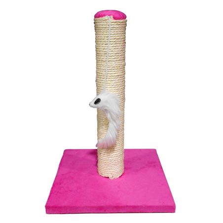 RASCADOR POSTE CON RATON 25 x 25 x 35cm FUCSIA 4H