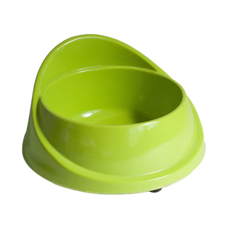 COMEDERO PLAST.MELAMINE 22 x 22 x 11.3cm VERDE 4H