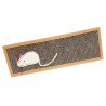 RASCADOR CARTON RATON CON CATNIP 38 x 12.5 x 1.8cm 4H