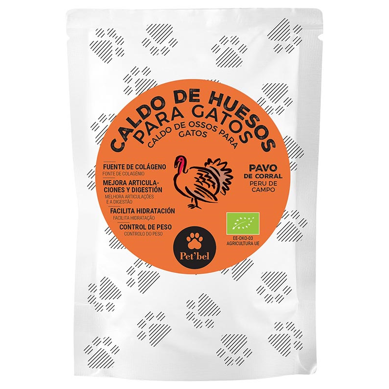 PET`BEL CALDO HUESOS DE PAVO GATOS 100ML