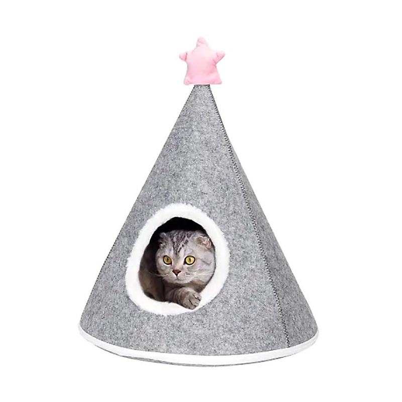 IGLOO PARA GATO CON ESTRELLA 50 x 50 x 63CM 4H