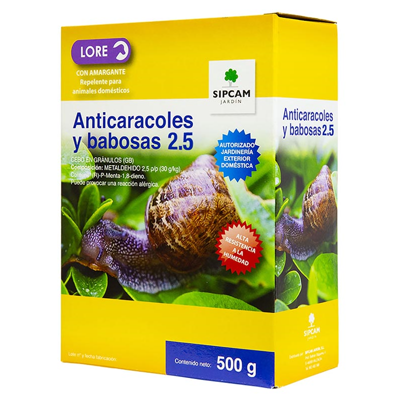 ANTICARACOLES Y BABOSAS 2.5 500GR