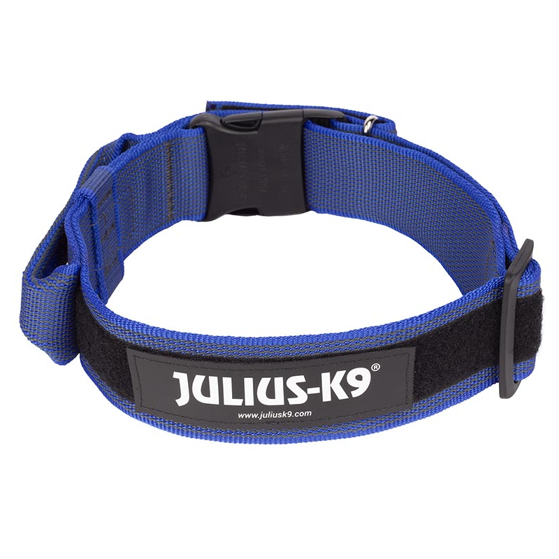 JULIUS COLLAR 50MM VELCRO AZUL-GRIS