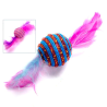 PELOTA PLUMAS ROSA 15cm (KIT 2unid) 4H