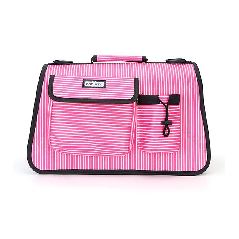 BOLSO RAYAS ROSA 44.5 x 26 x 20cm 4H