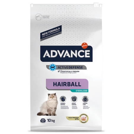 ADVANCE CAT STERILIZED HAIRBALL 10kg