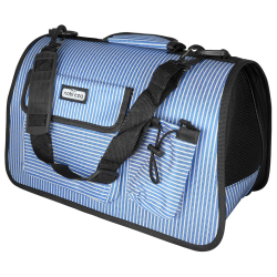 BOLSO RAYAS AZUL 44.5 x 26...