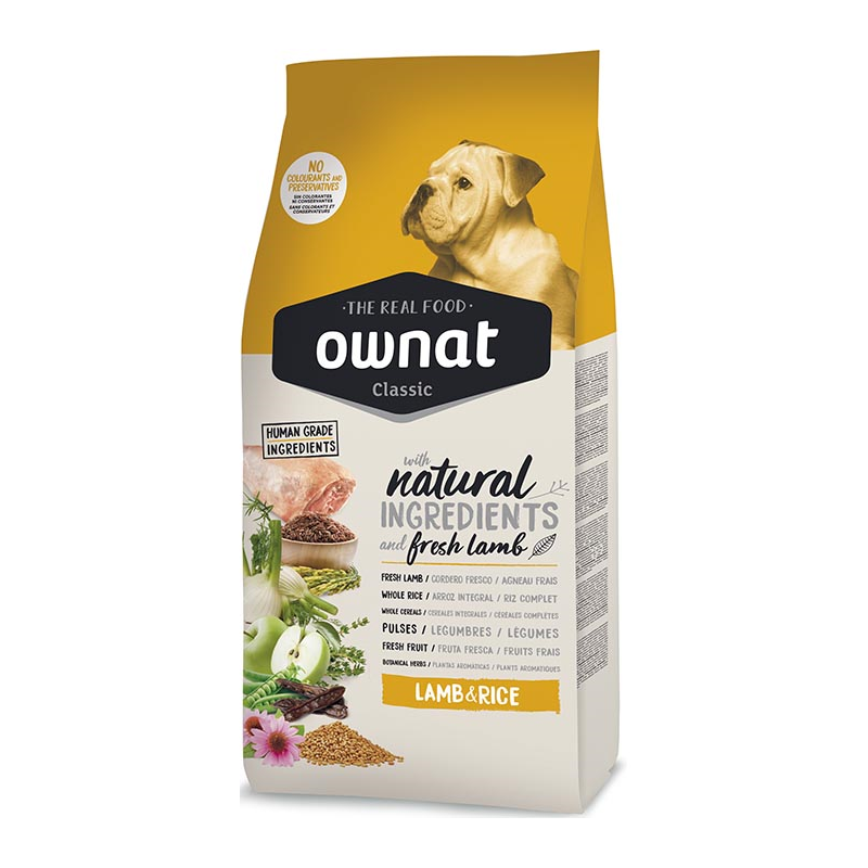 OWNAT CLASSIC LAMB&RICE DOG 20KG