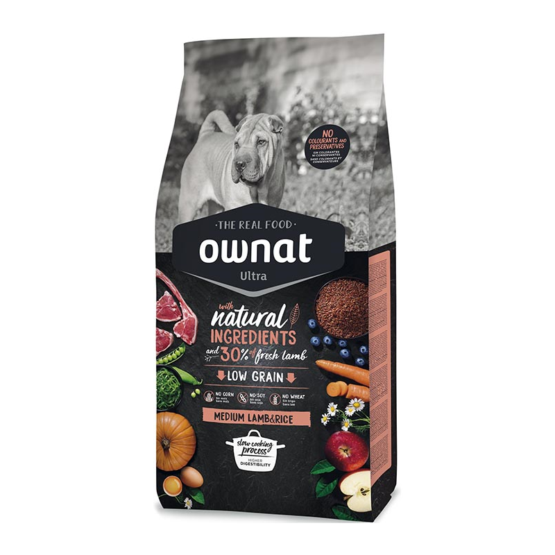 OWNAT ULTRA MEDIUM LAMB&RICE DOG 14kg