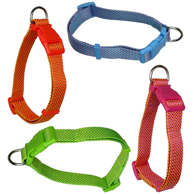 COLLAR NYLON FLUORESCENTE 1.5 x 25-40cm 4H