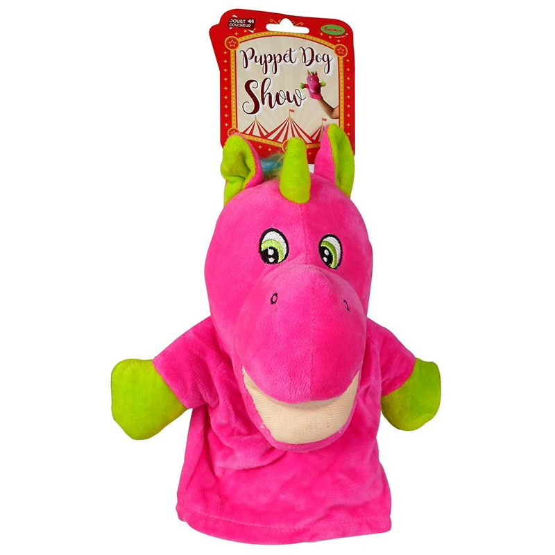 MARIONETA DE PELUCHE UNICORNIO