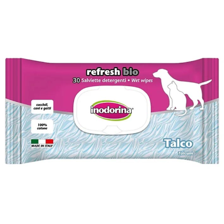 INODORINA TOALLITAS REFRESH BIO TALCO 30unid