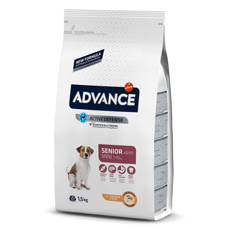 ADVANCE MINI SENIOR CHICKEN & RICE 1.5kg