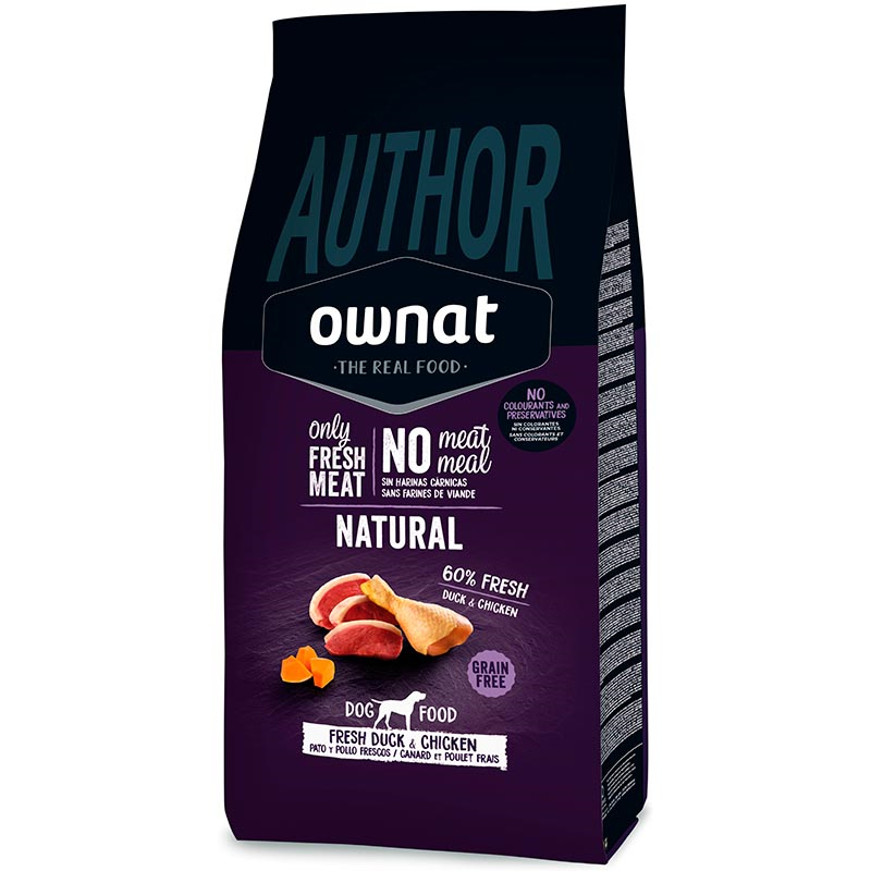 OWNAT AUTHOR GF FRESH DUCK & CHICKEN DOG 3KG