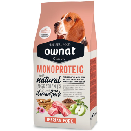 OWNAT CLASSIC MONOP. IBERIAN PORK DOG 12KG