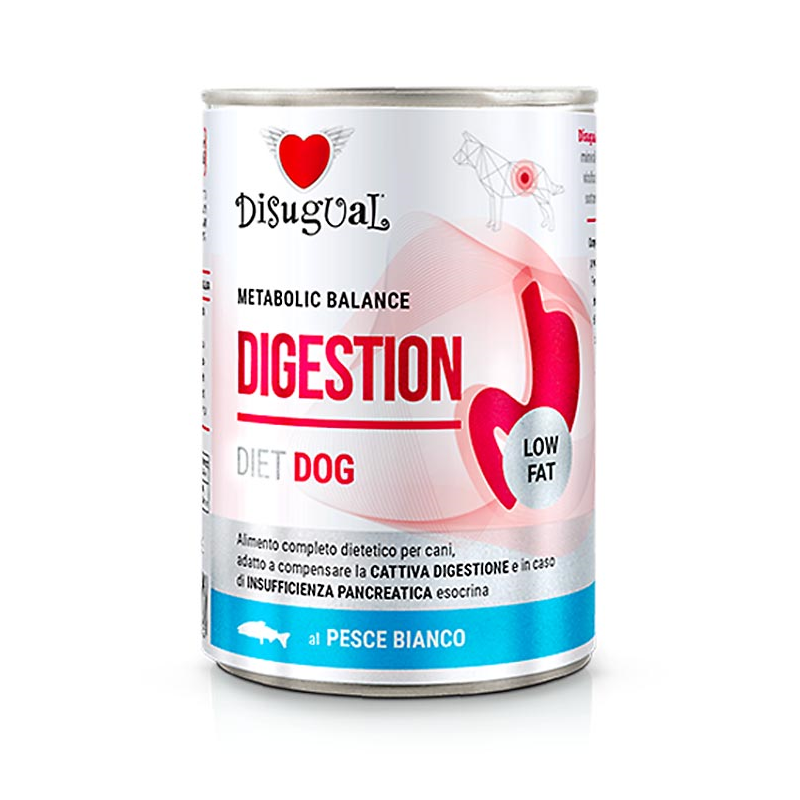 DISUGUAL DIET DOG HUMEDO PESCADO BLANCO DIGESTION 400GR