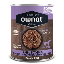 OWNAT WETLINE LAMB WITH POTATOES DOG 395gr