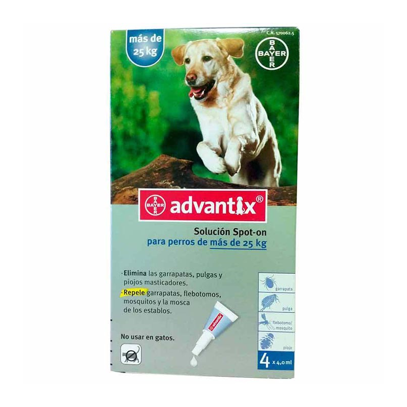 ADVANTIX  y  25 KG (4PIP)