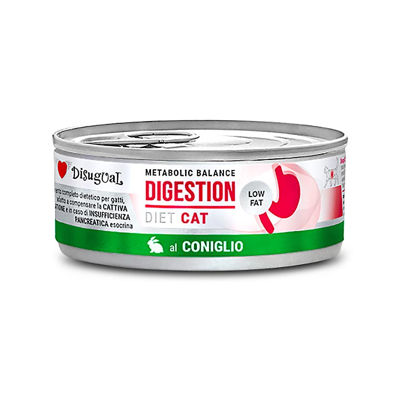 DISUGUAL DIET CAT HUMEDO CONEJO DIGESTION L.F 85GR