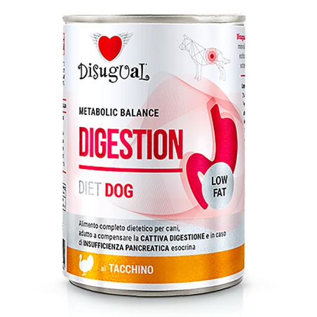 DISUGUAL DIET DOG HUMEDO PAVO DIGESTION 400GR