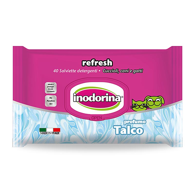 INODORINA TOALLITAS REFRESH TALCO 40unid