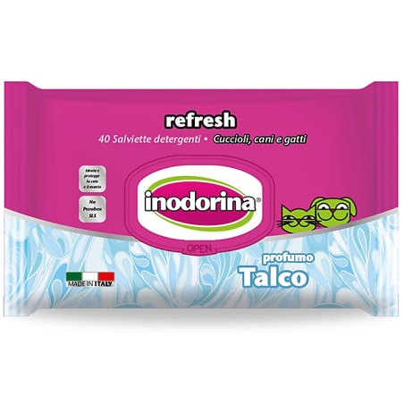 INODORINA TOALLITAS REFRESH TALCO 40unid