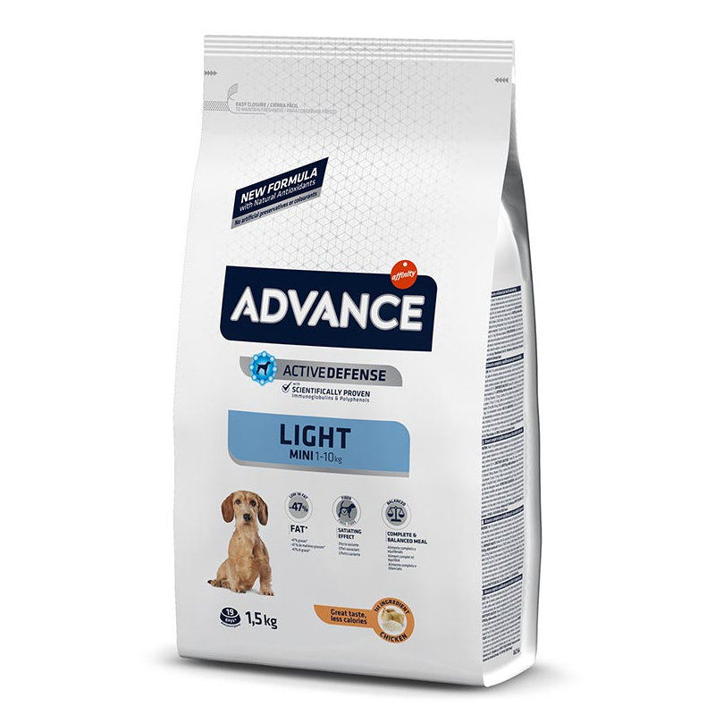 ADVANCE MINI LIGHT CHICKEN & RICE 1.5KG