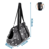 BOLSO NYLON HUELLAS/HUESITOS  42 x 25 x 28 CM NEGRO 4H
