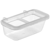 COMEDERO PEQUEÑO C/ GANCHOS PLASTICO Y REJILLA 2R 125G