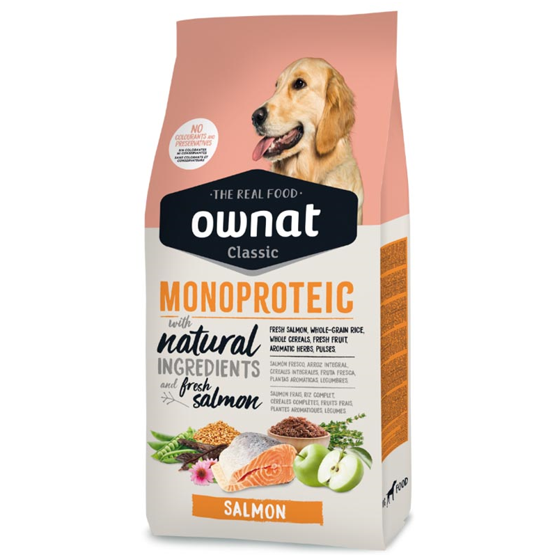 OWNAT CLASSIC MONOP. SALMON DOG 12KG