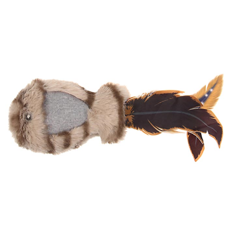 PEZ DE PELUCHE CON PLUMA 17 x 6 x 2cm