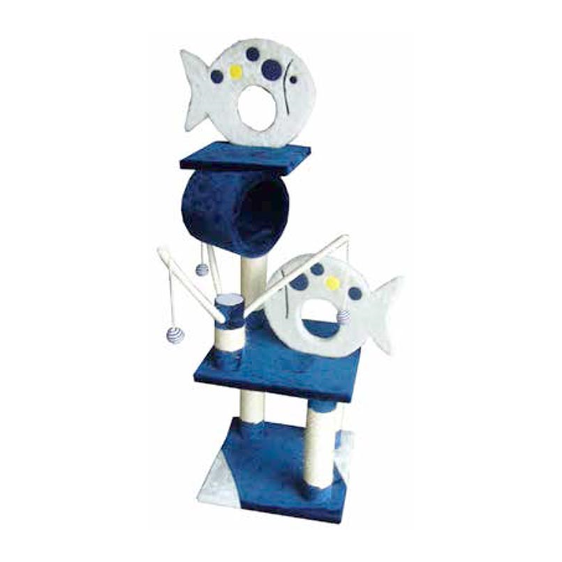 RASCADOR TREPADOR PECES 40 x 40 x 122 cm 4H