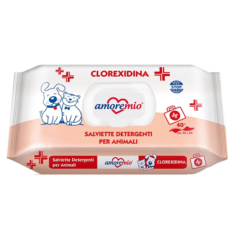 TOALLITAS AMOREMIO CLOREXIDINA 40UNID