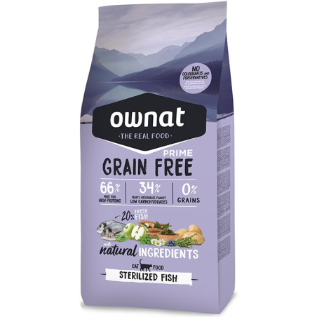 OWNAT GF PRIME STERILIZED FISH CAT 3kg