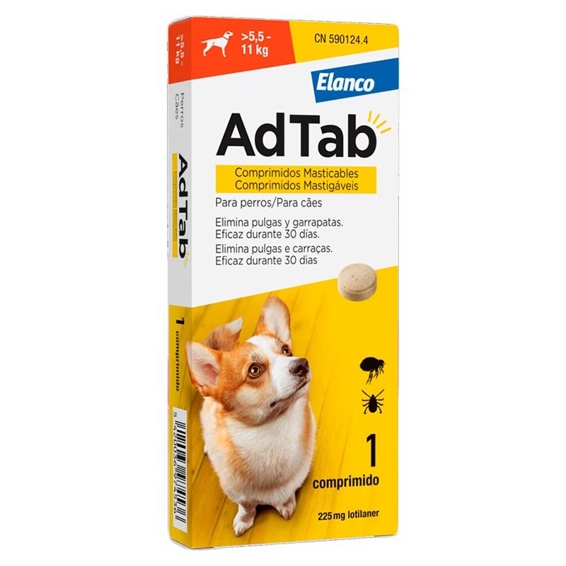 ADTAB OTC 225mg 5.5-11kg 1comp.