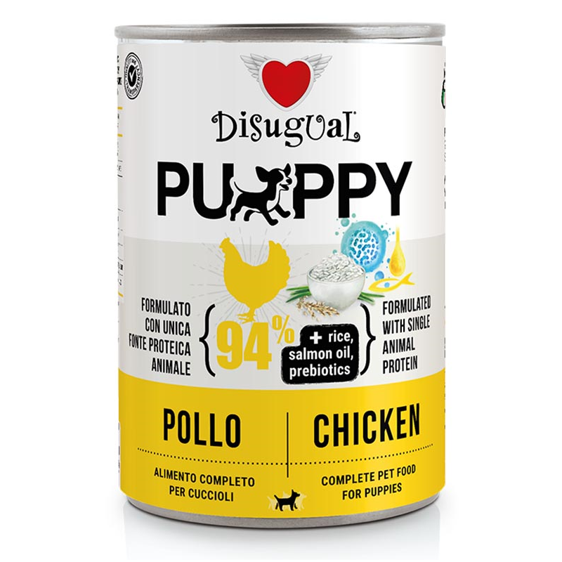 DISUGUAL CANNED DOG FOOD PUPPY CHICKEN 400GR