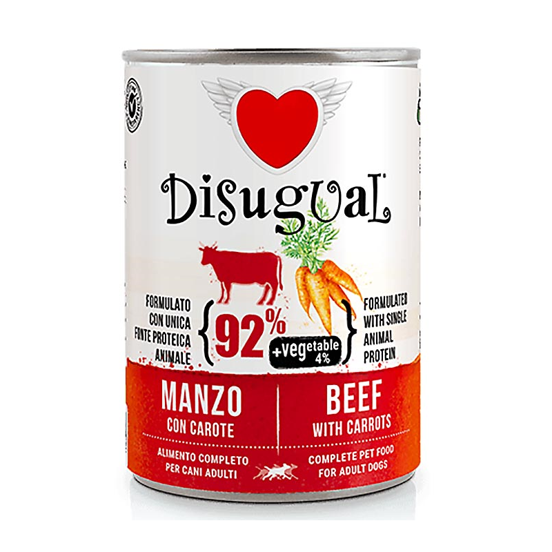 DISUGUAL VEGETAL BUEY ZANAHORIA DOG FOOD 400GR