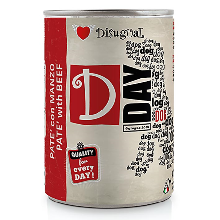 DISUGUAL D-DAY DOG FOOD BUEY 400GR