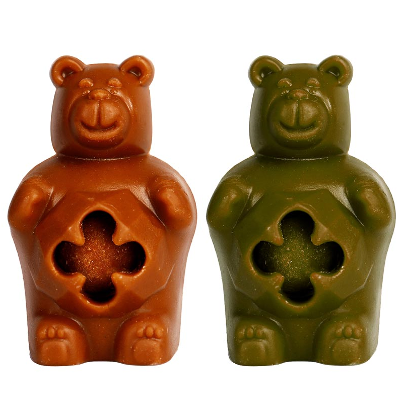 DISPLAY OSITOS DE VERDURA (ESPINACA/ZANAHORIA) Y POLLO 7CM (60 UNID)