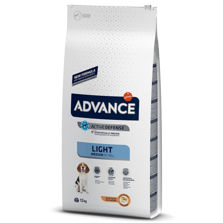 ADVANCE MEDIUM LIGHT CHICKEN & RICE 12 KG