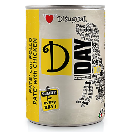 DISUGUAL D-DAY DOG FOOD POLLO 400GR