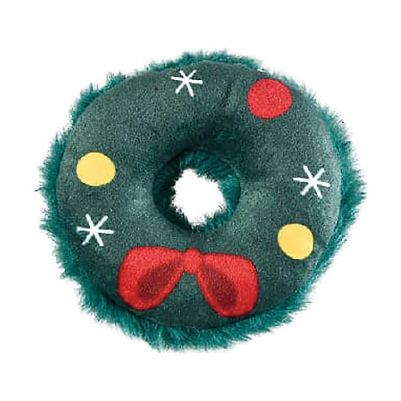 JUGUETE CORONA NAVIDAD CON CATNIP 9 CM