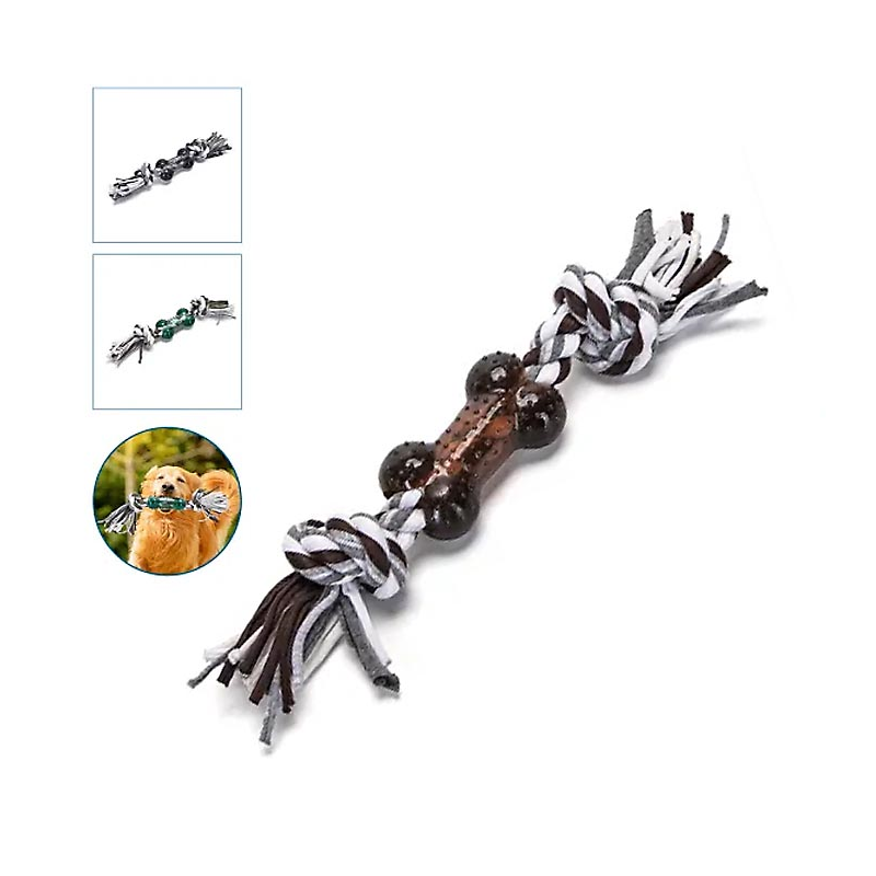 NUDO CUERDA CON HUESO PLASTICO 28 CM 4H