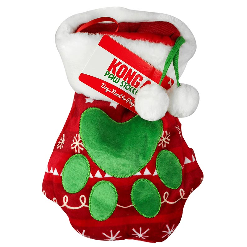 HOLIDAY STOCKING PAW LG
