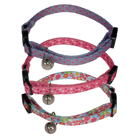 COLLAR NYLON GATO CIERRE CLIP 1.0x20-30cm 4H