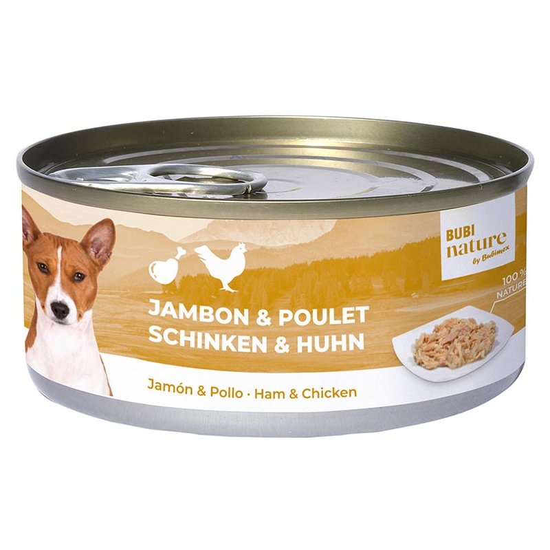 BUBI NATURE DOG JAMON Y POLLO 150GR