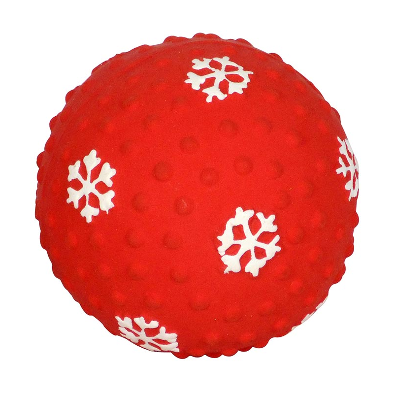 PELOTA PLASTICO NAVIDAD 6.5cm